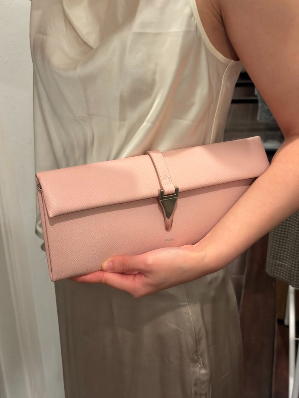 JW PEI Zaria Pebbled Faux Leather Clutch